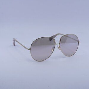 MaxMara MM0081 32G Sunglasses Gold Aviator Frame, Brown Mirror Lenses